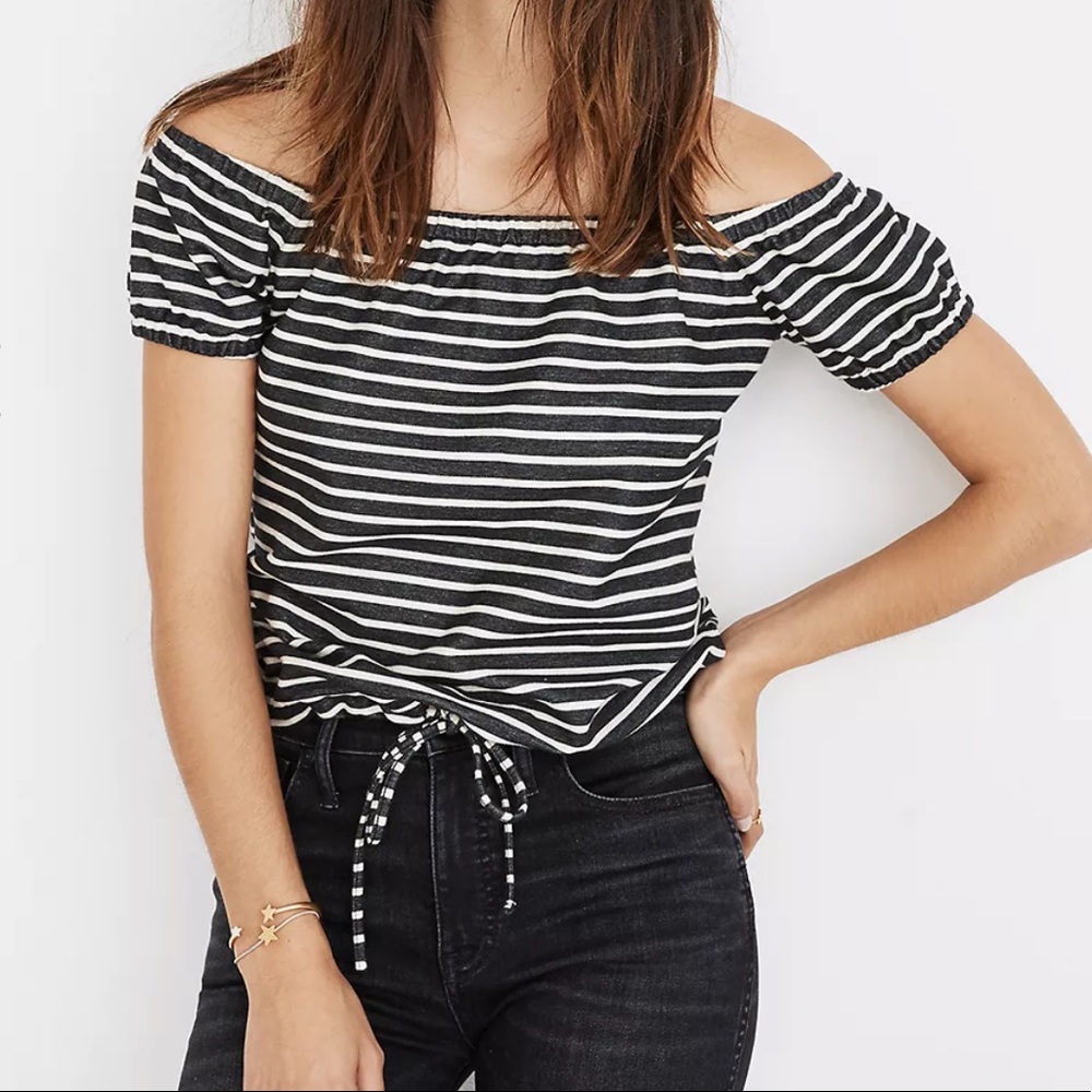 Madewell Striped Melody Off-The-Shoulder Top